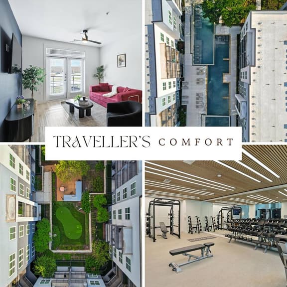 05 Downtown FW 1BR, Luxury Living with Resort Style Pool and Gym